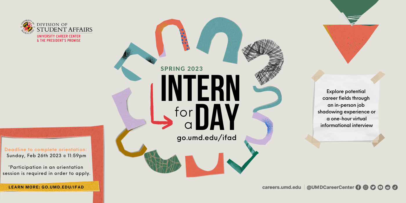 Intern for a Day - Spring 2023 | University Career Center & The